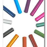 Metal core head black wood metallic color pencil with dip