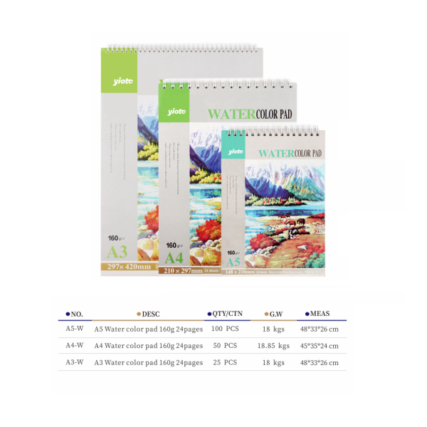 A5 Water Color Pad